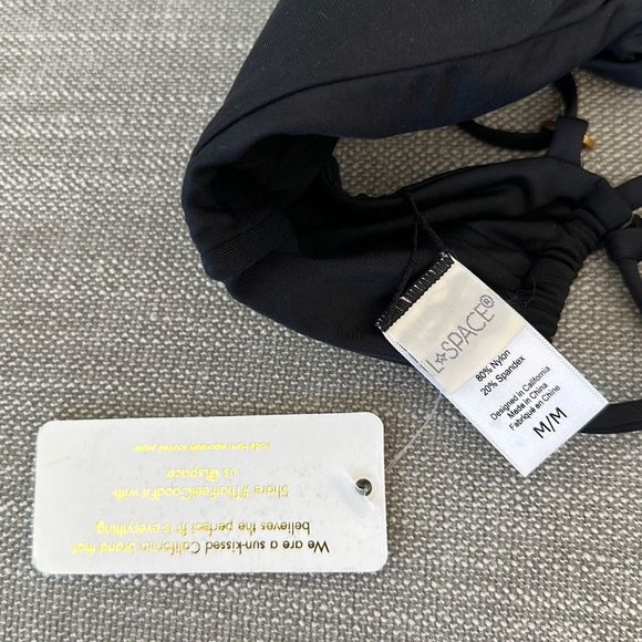 L*Space Ringo Bikini Top Black Size M - Picture 6 of 7